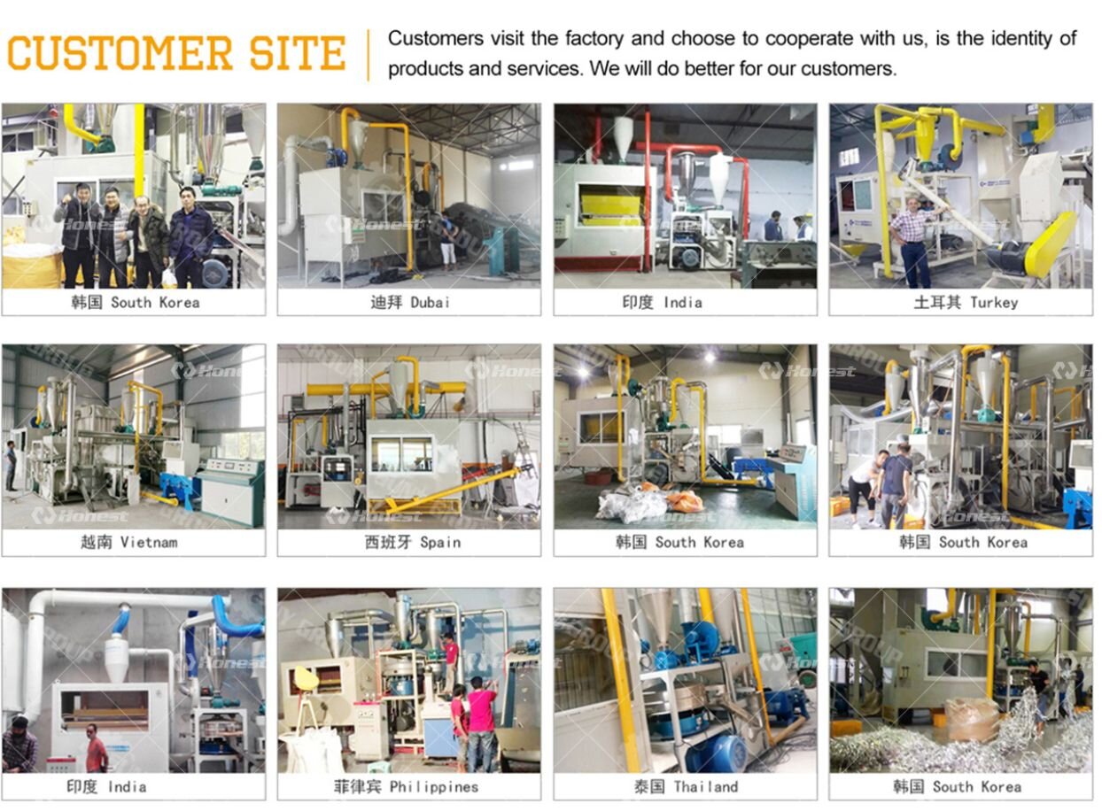 Aluminum Plastic Recycling Equipment-Customers Site Overview