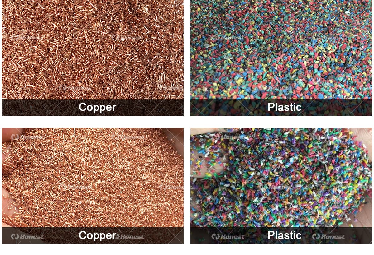 Cable Wire Recycling Plant-Final Products