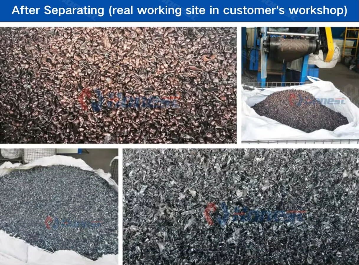 Copper and Aluminum Radiator Recycling Equipment Workflow
