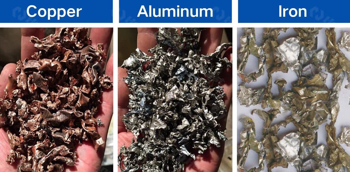 Copper and Aluminum Radiator Recycling Plant-Final Products