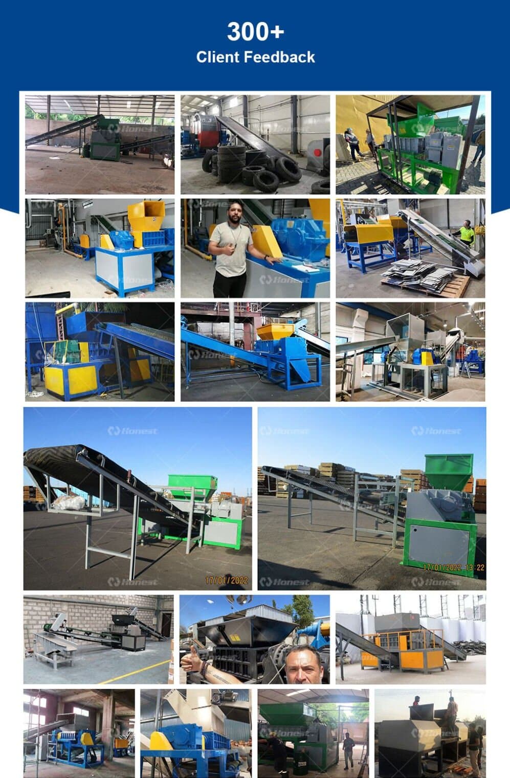 Double Shaft Shredder Machine-Customers Site Overview