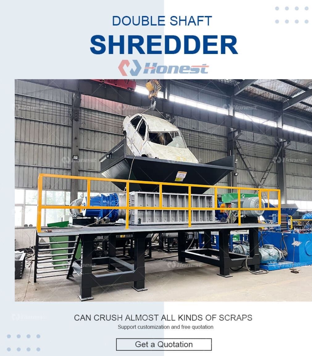 Double Shaft Shredder Machine