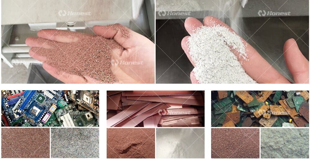 Electronic Waste Recycling Plant-Final Products