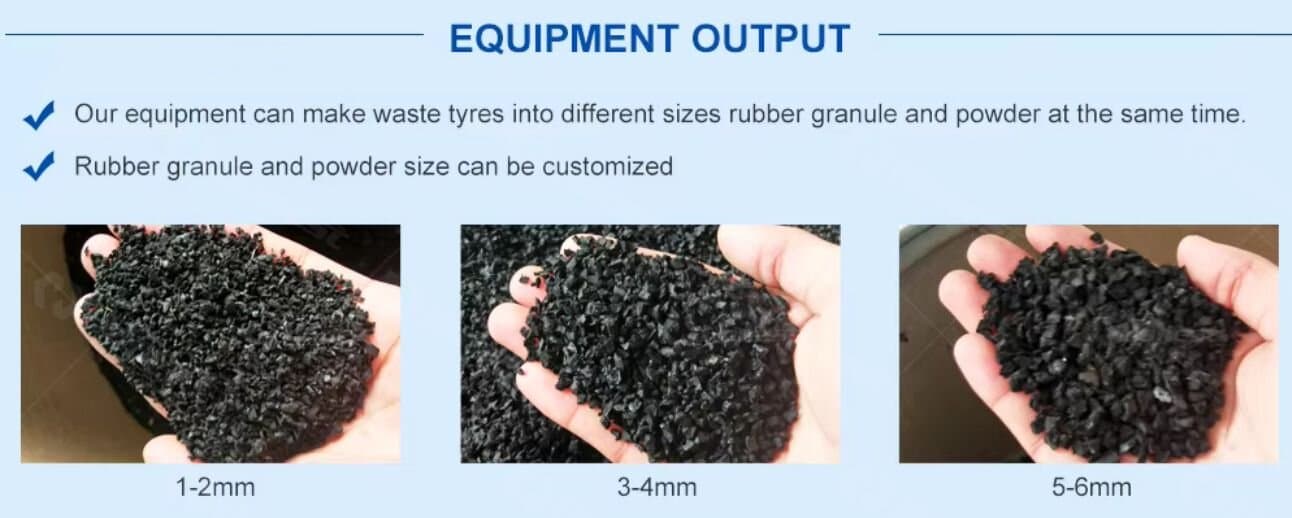 Waste Tire Recycling Machine-Final Products