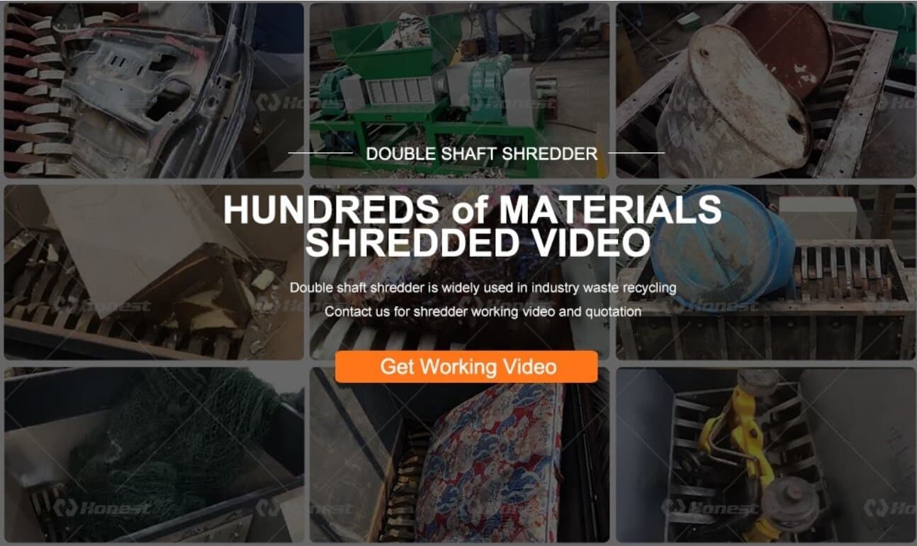 Four Shaft Shredder-Raw Material