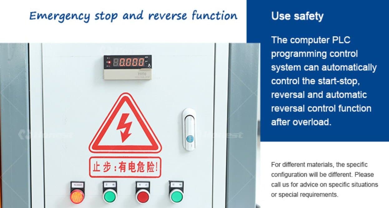 Key components of Mini double shaft shredder machine