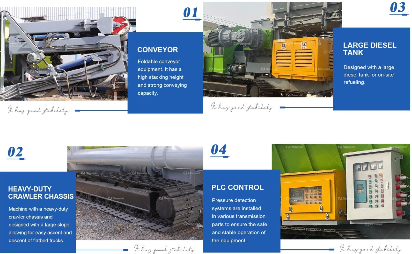 Key components of Mobile Double Shaft Shredder Machine