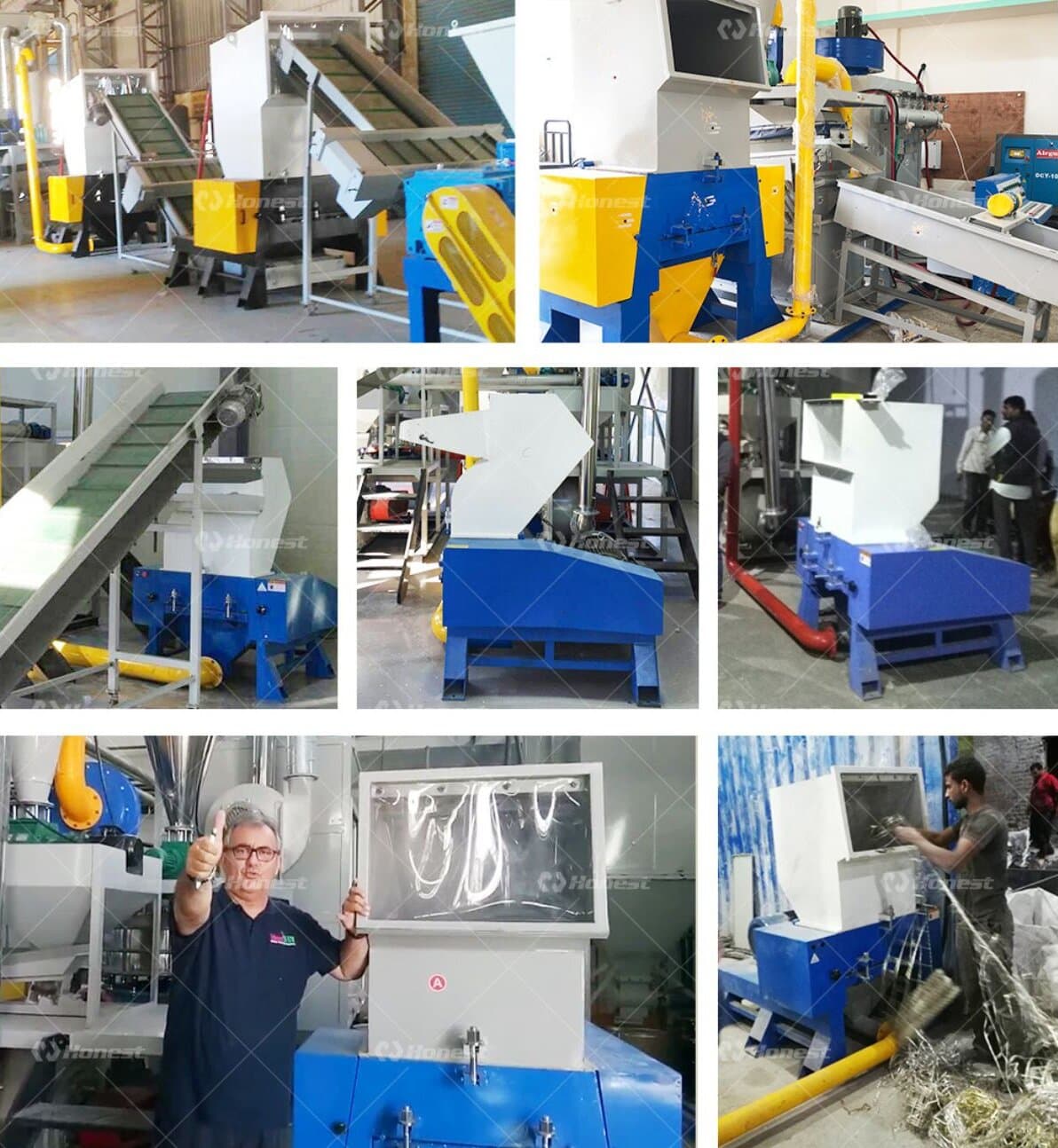 Knife Crusher Machine-Customers Site Overview