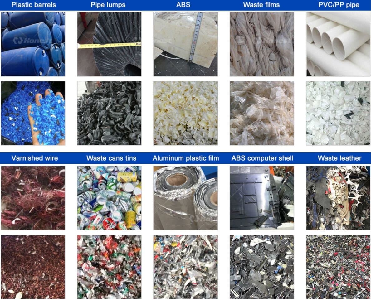 Single Shaft Shredder-Raw Material