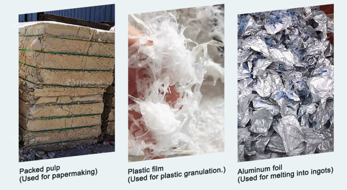 Tetra Pak Recycling Plant-Final Products