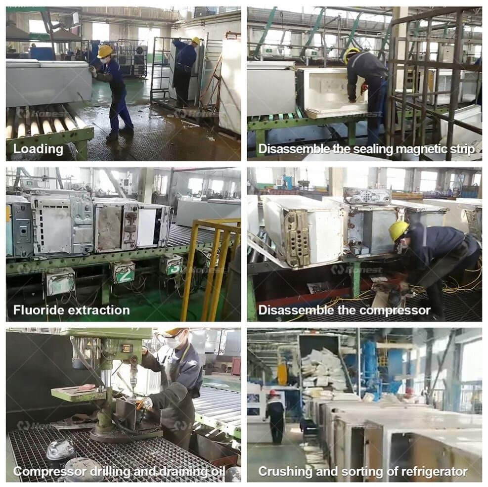 Waste Refrigerator Recycling Equipment Workflow (1)
