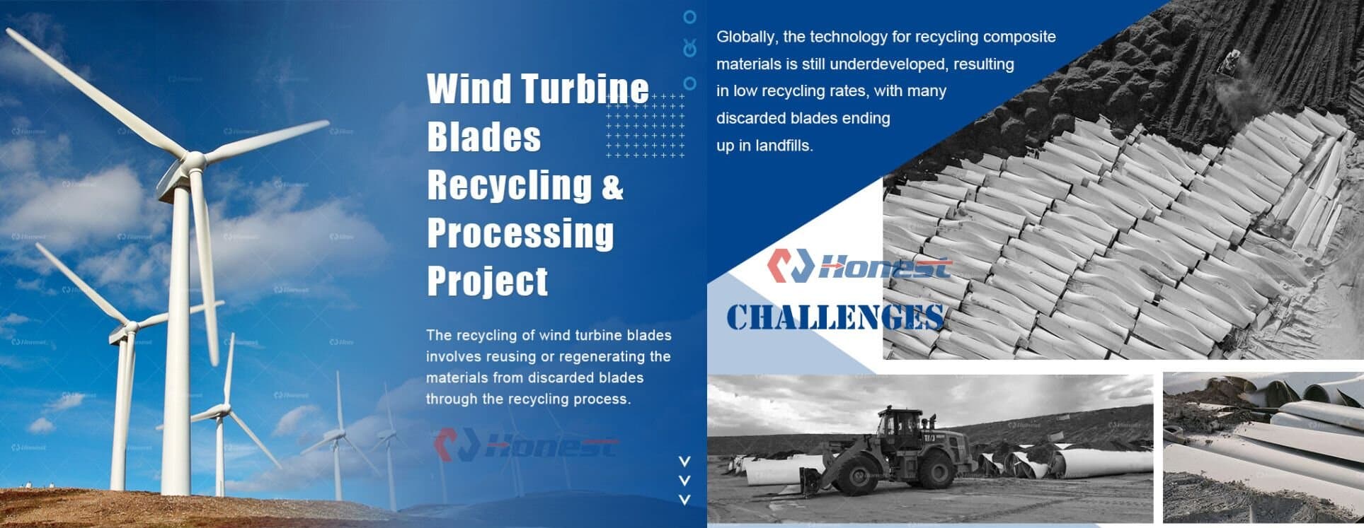 Wind Turbine Blade Recycling Machine-background