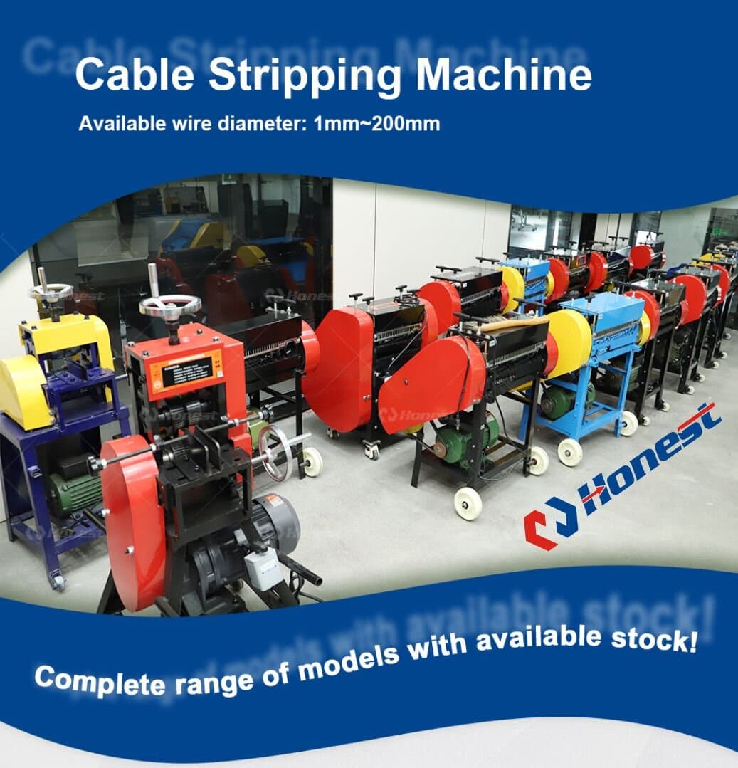Cable stripping machine