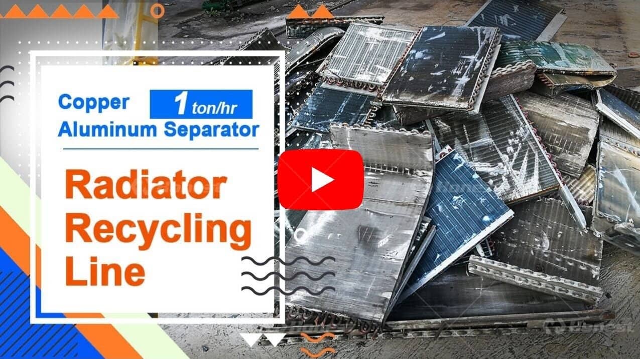 Copper and Aluminum Radiator Recycling Plant-video