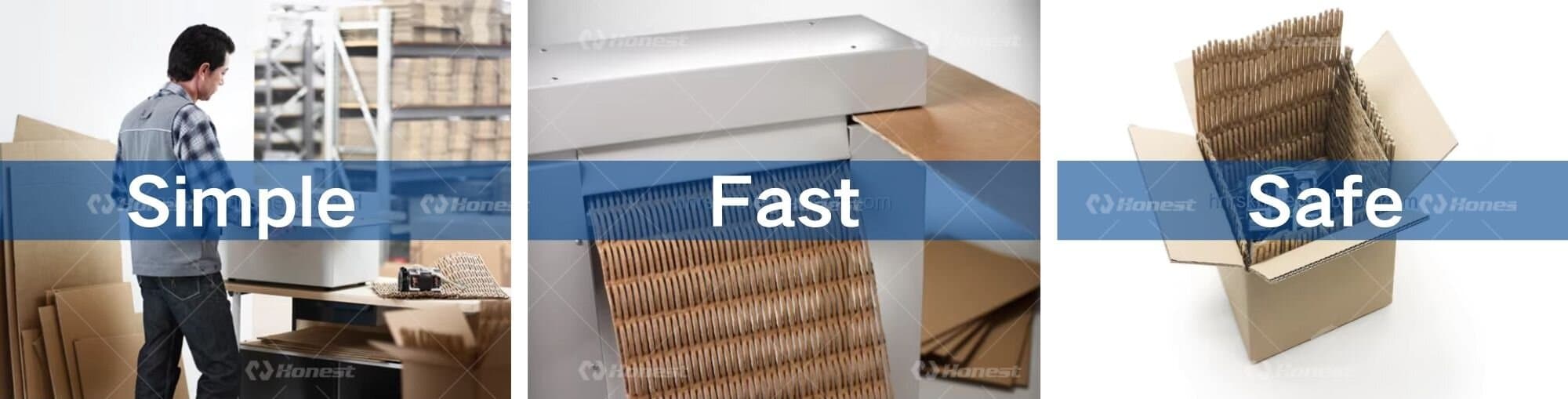 Corrugated Cardboard Cutting Machine-Finished Products and Application Scenarios Display