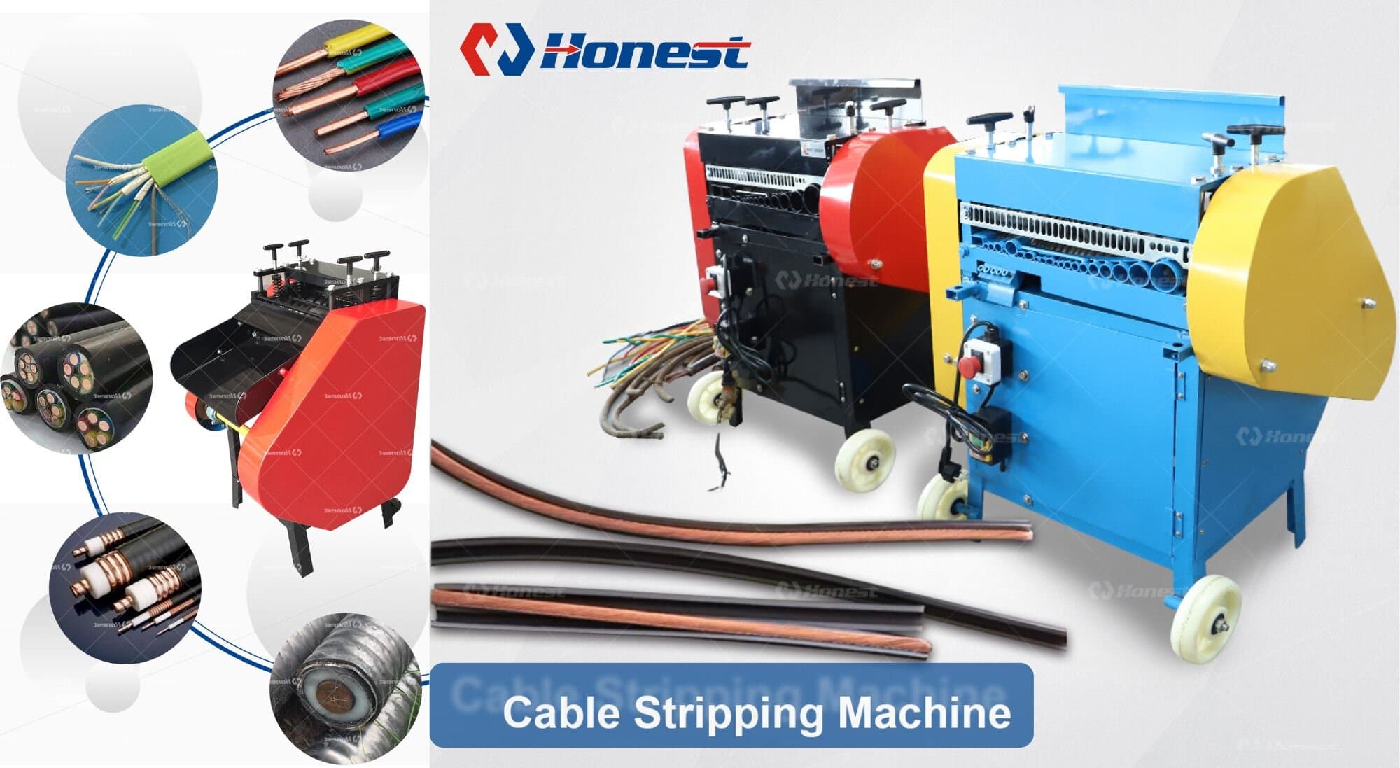 Key components of Cable Stripping Machine