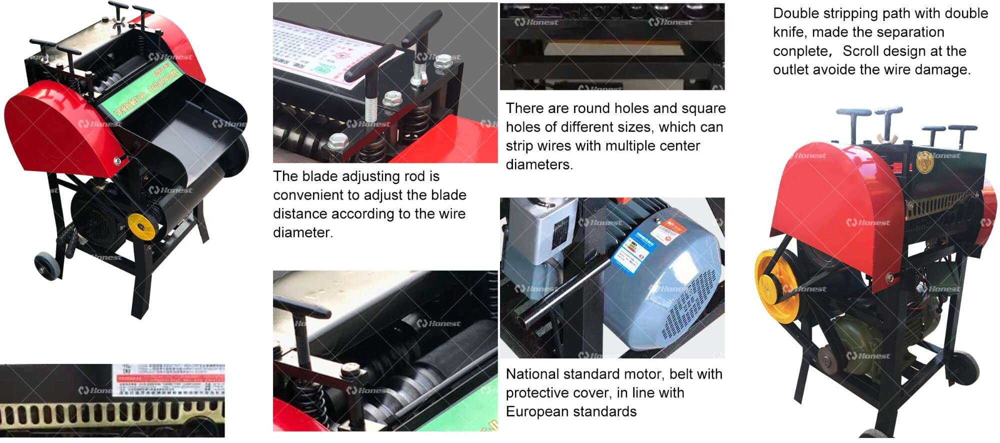 Key components of Cable Stripping Machine