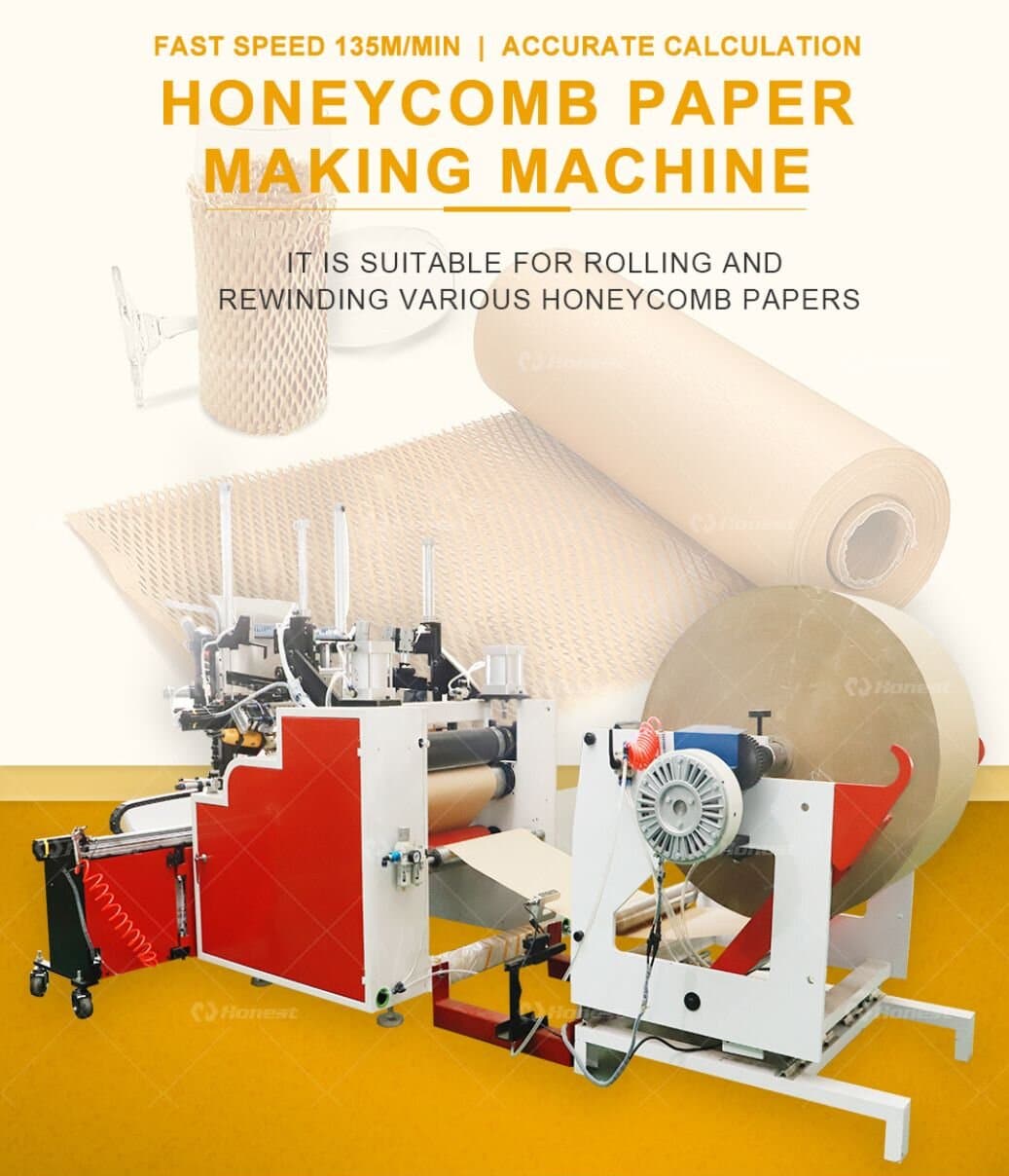Key components of Honeycomb Pack Paper Making Machine