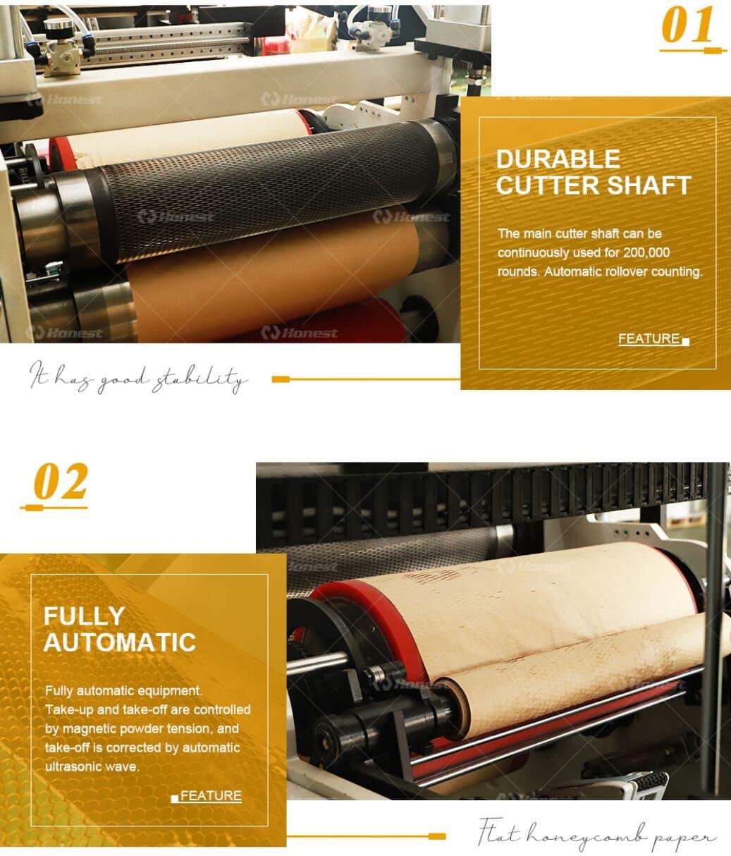 Key components of Honeycomb Pack Paper Making Machine
