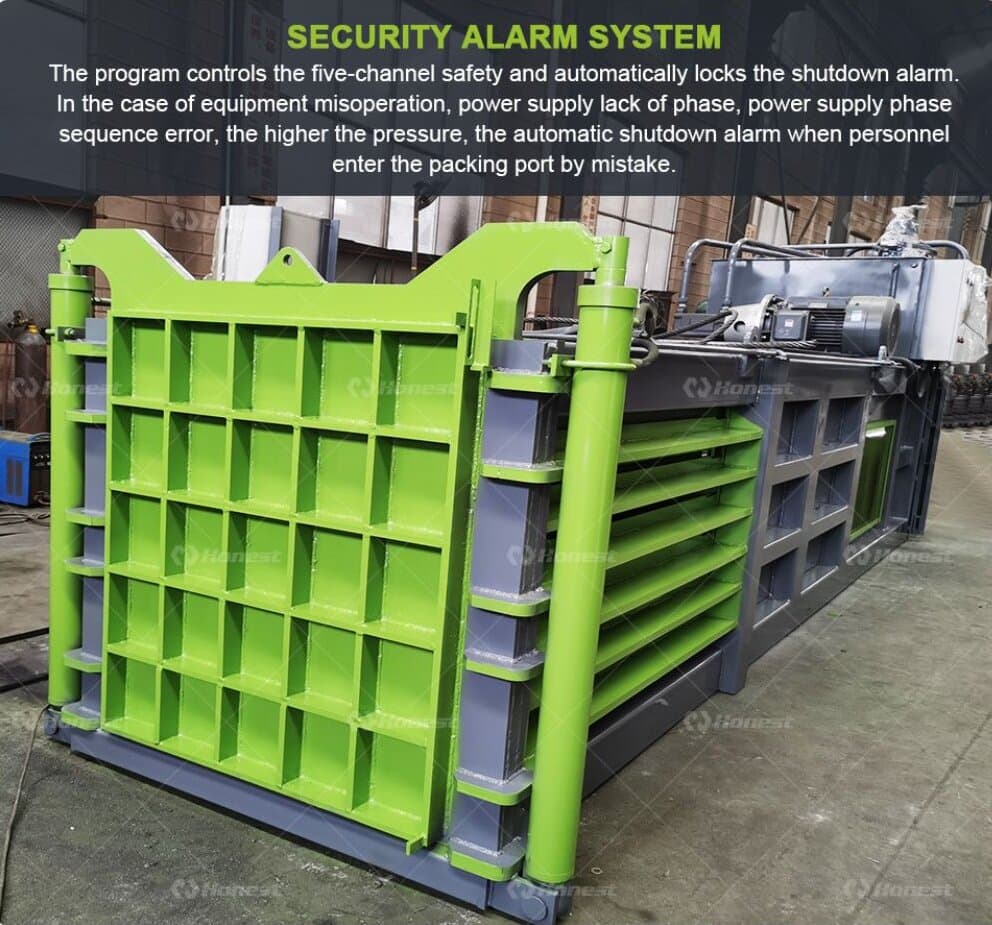 Key components of Horizontal Baler Machine