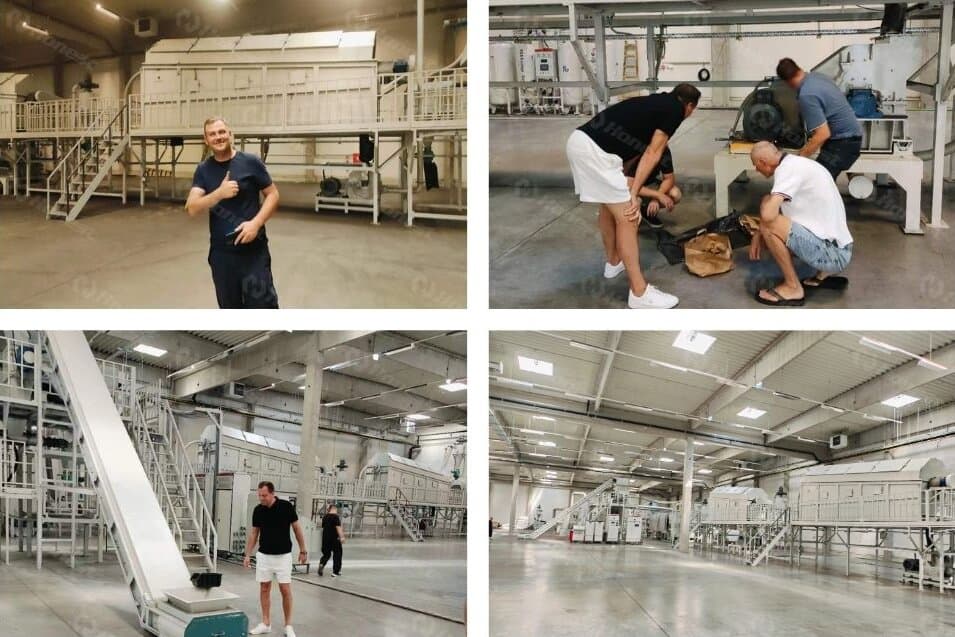 Lithium ion battery recycling line site for Hungary customers