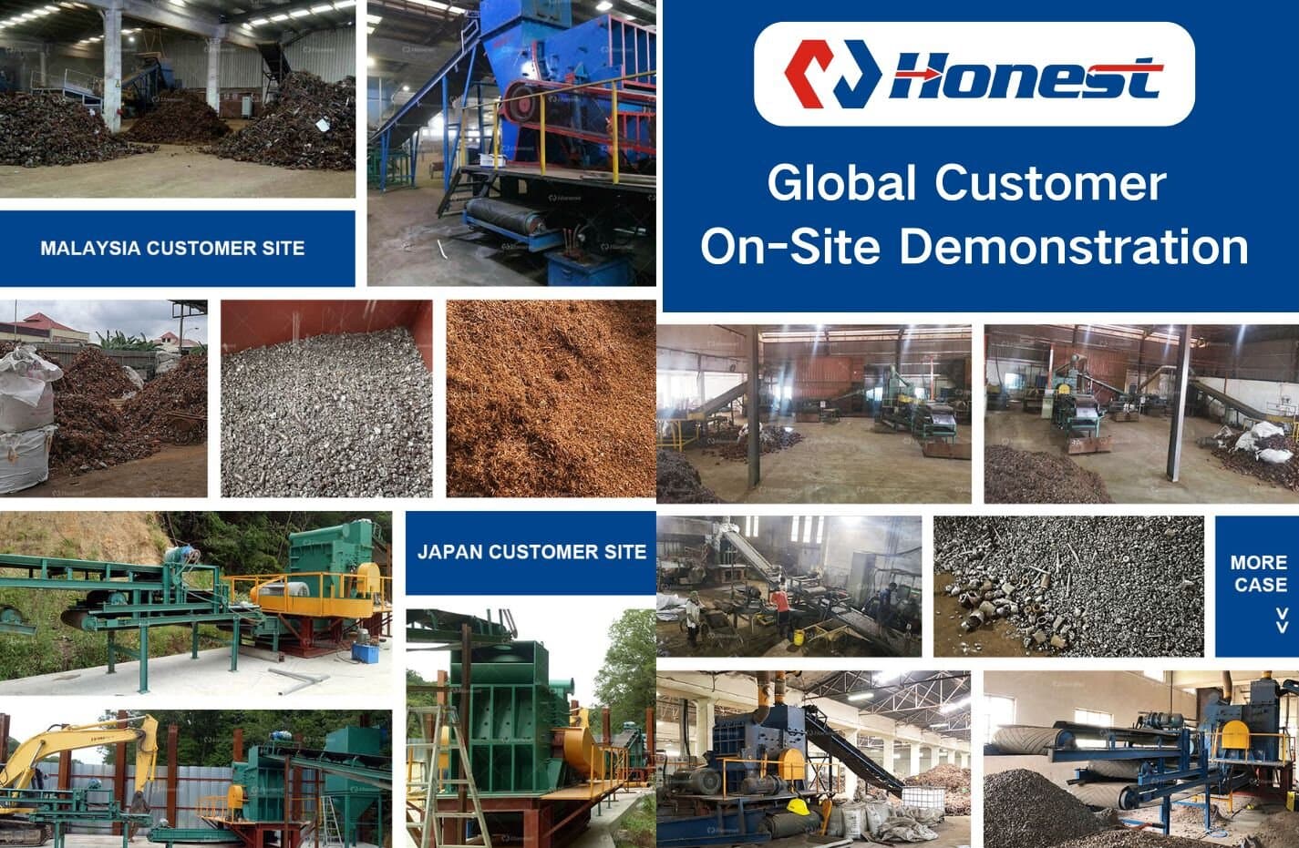 Motor Rotor Stator Recycling Line-Customers Site Overview