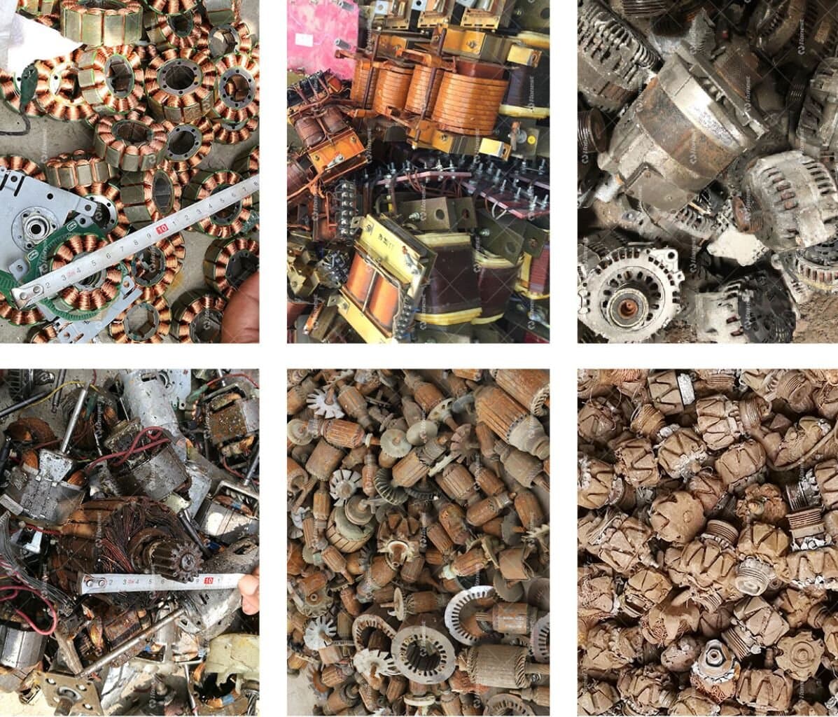 Scrap Motor Rotor Stator Recycling Line-Raw Material