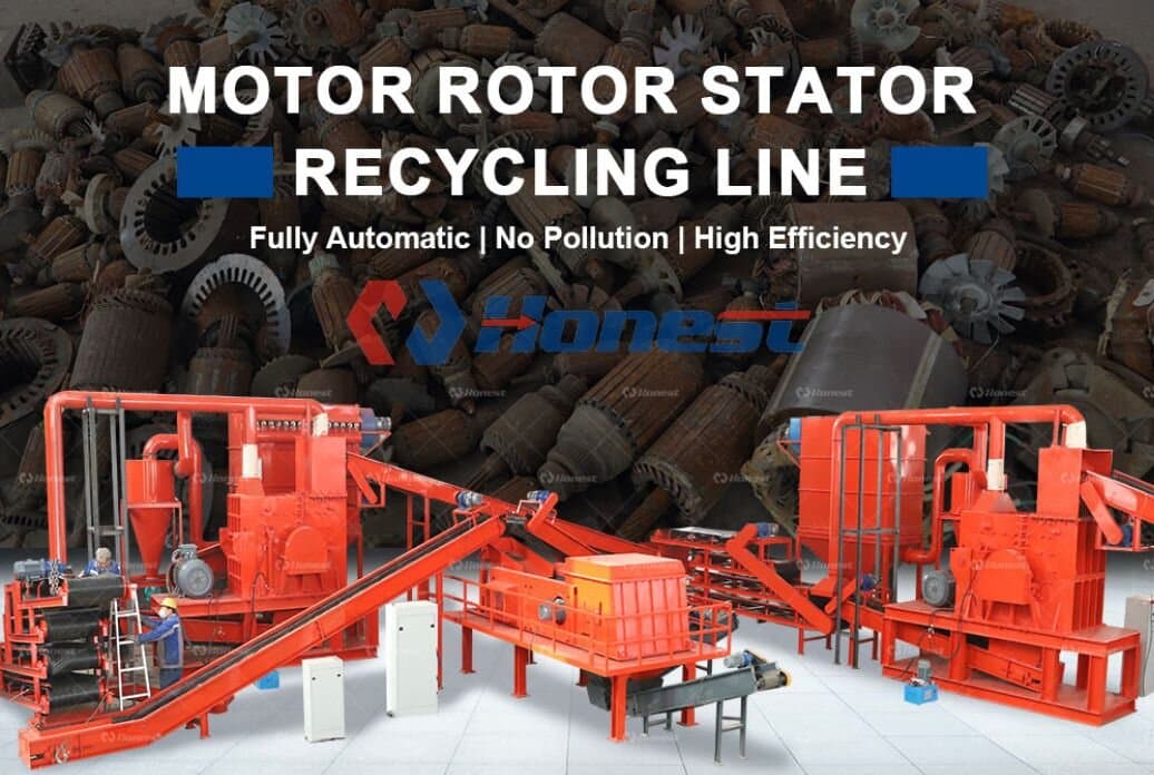 Scrap Motor Rotor Stator Recycling Line