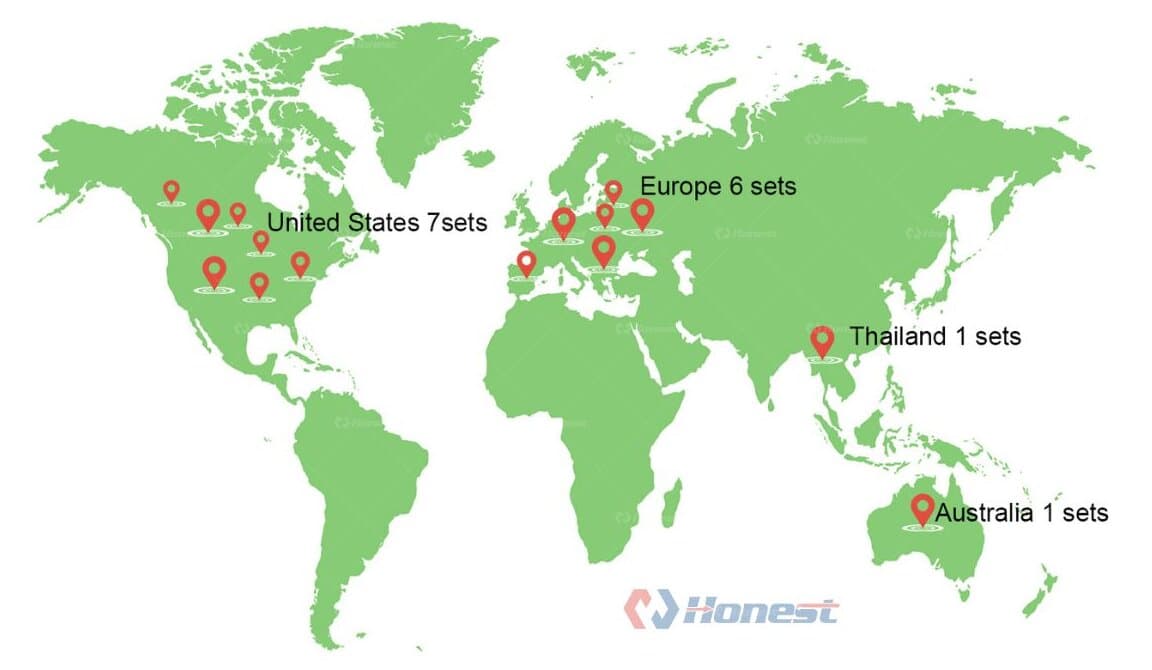 Solar PV Panels Recycling Line Sales Areas