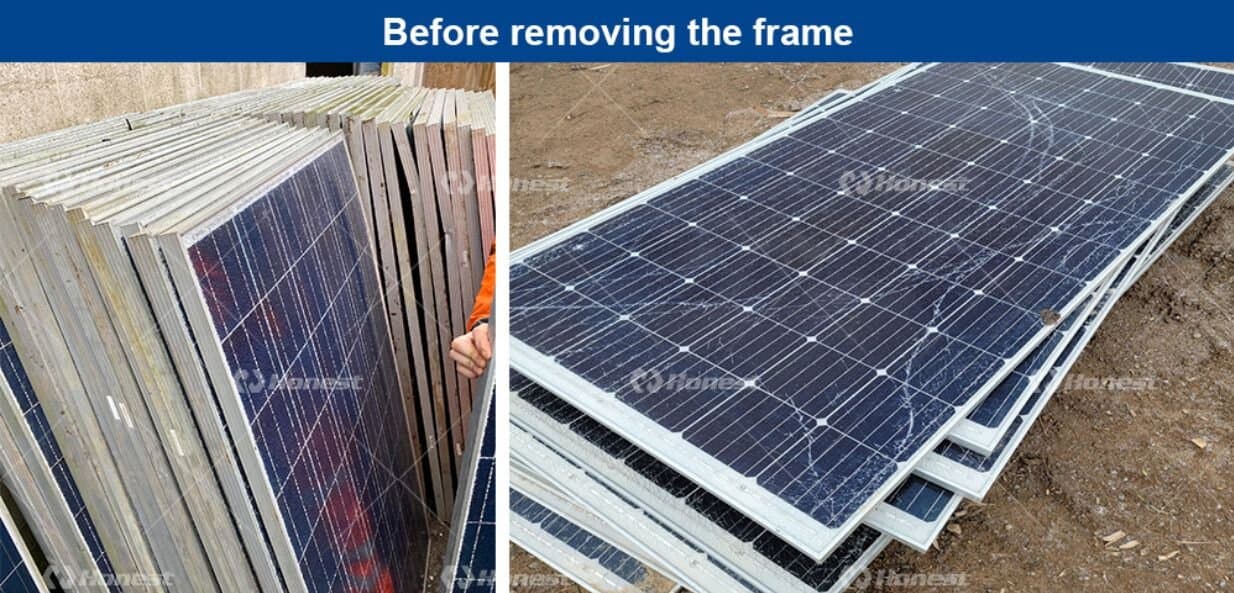 Solar Panels Frame Remove Machine-Raw Material