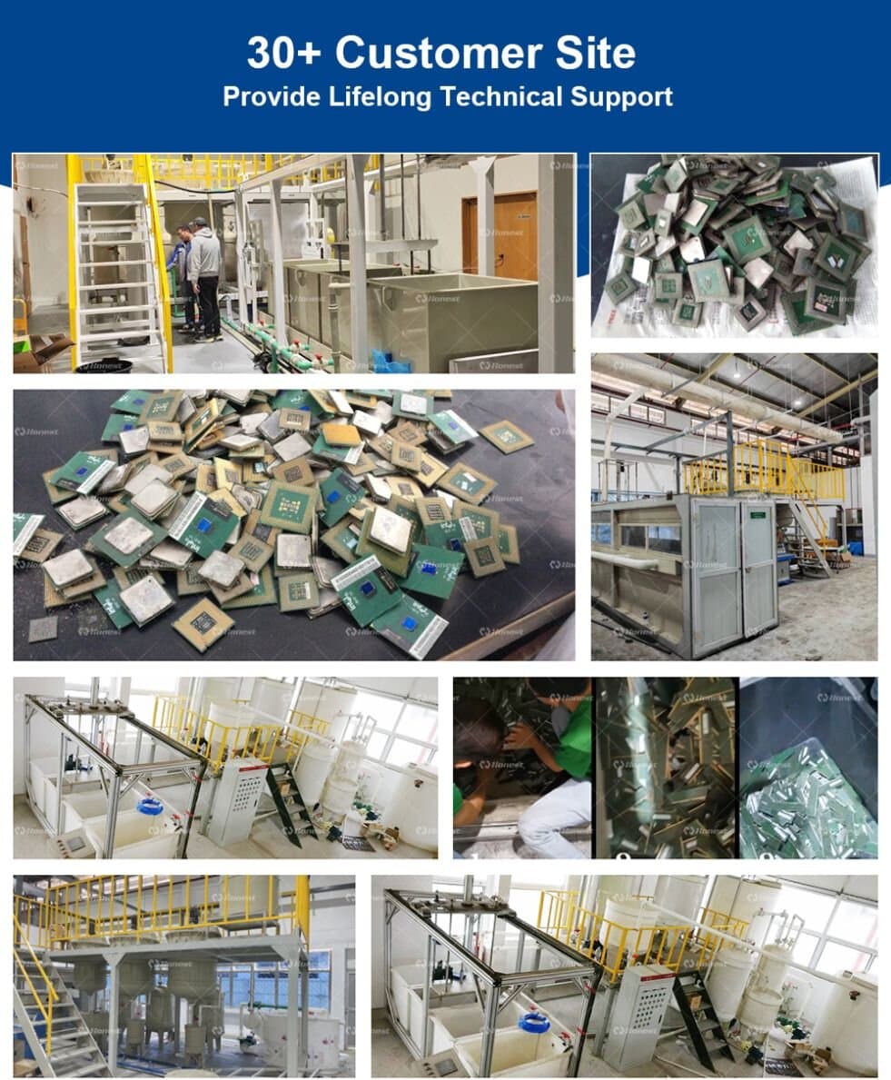 Surface Gold Deplating Stripping Machine-Customers Site Overview