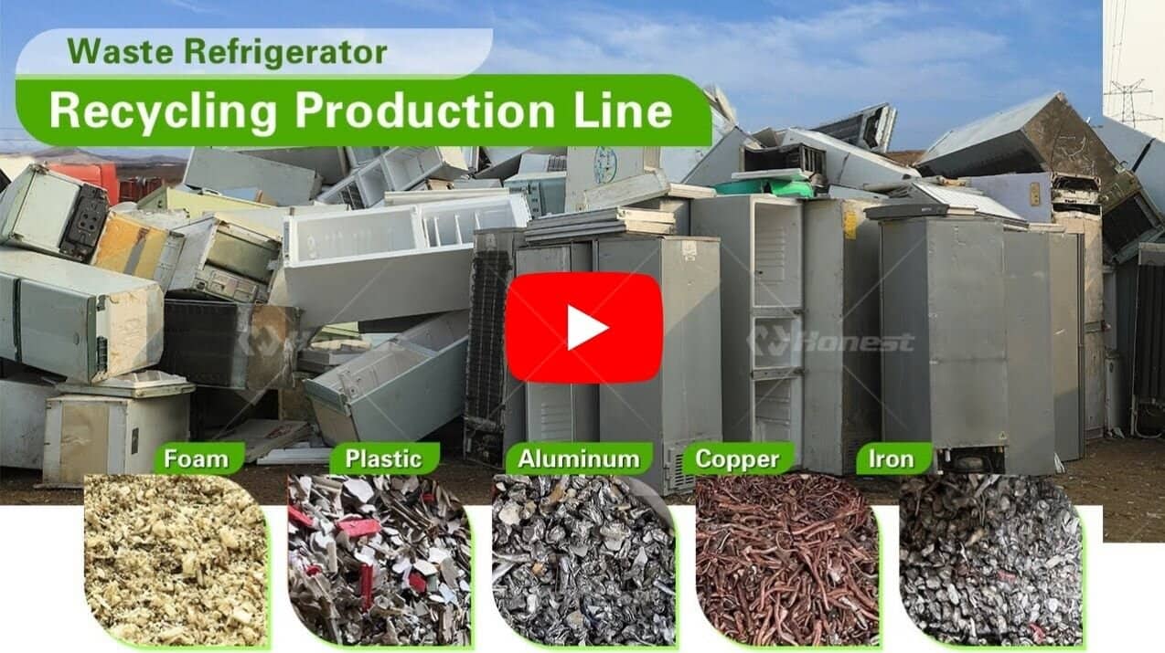 Waste Refrigerator Recycling Plant-video