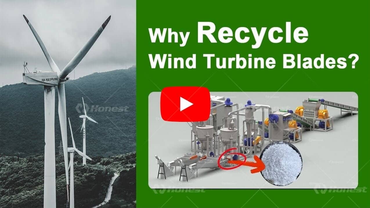 Wind Turbine Blade Recycling Machine-video