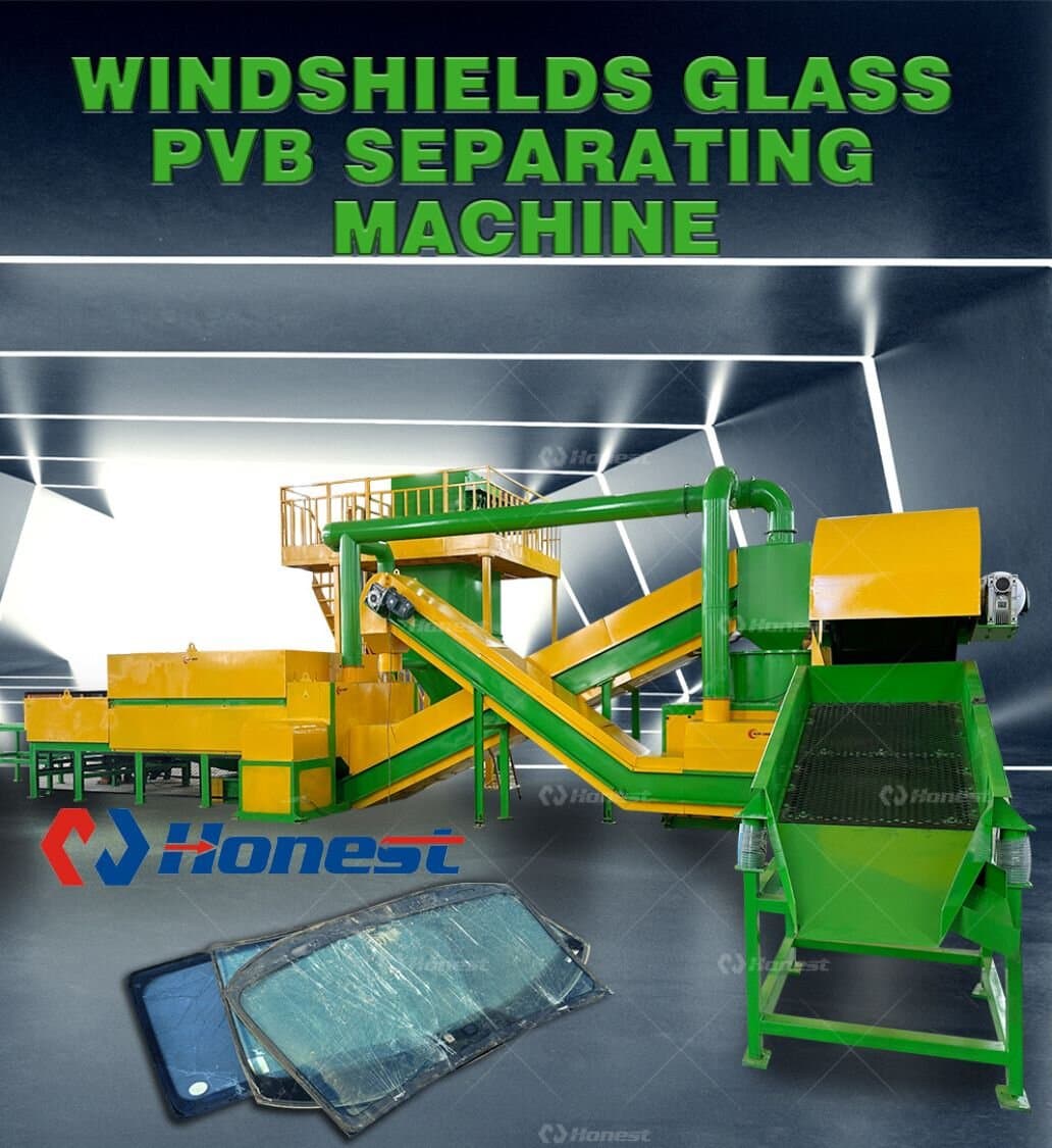 Windshield Recycling Systems Laminated Glass Separator