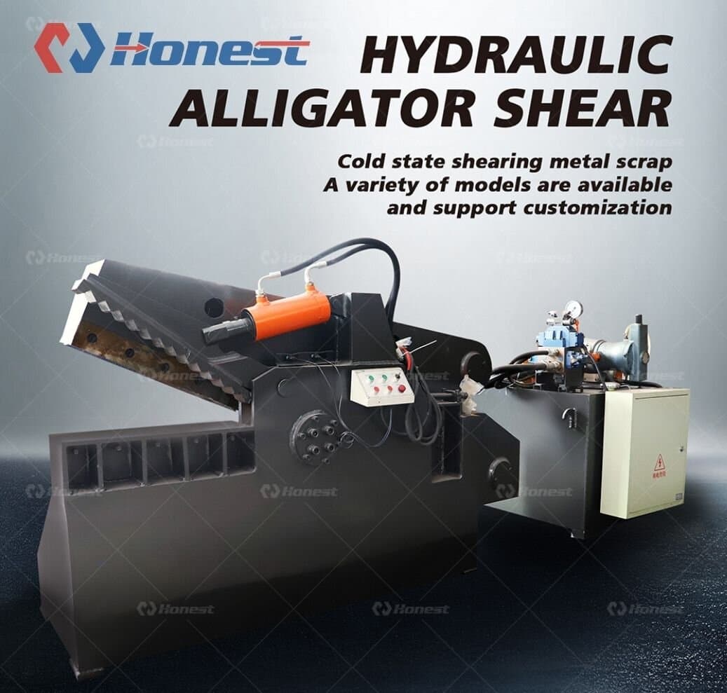 Hydraulic alligator shear