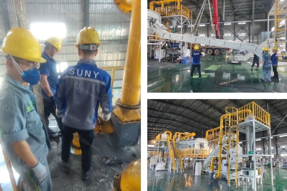 Lithium battery recycling equipment assembled in Greece