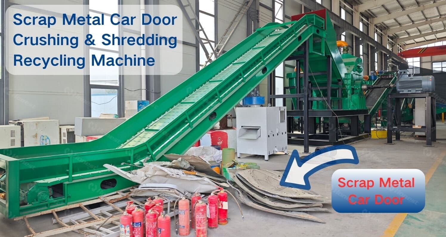 Scrap Car Doors Recycling and Crushing Line