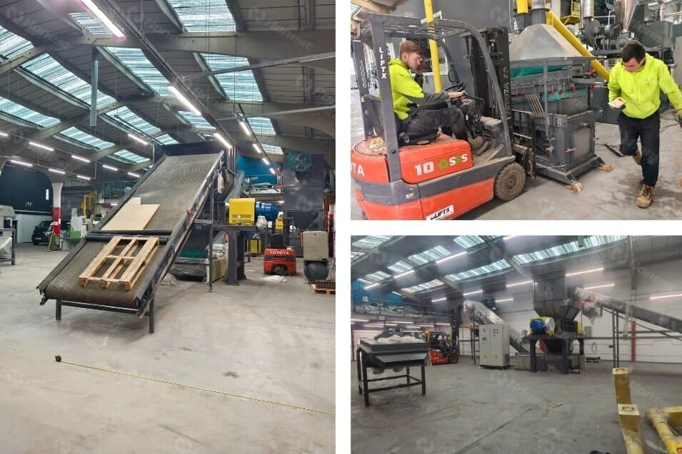 Solar PV panels recycling machine workshop in UK