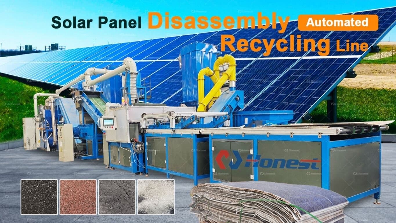 Solar Panel Crushing & Recycling Machine