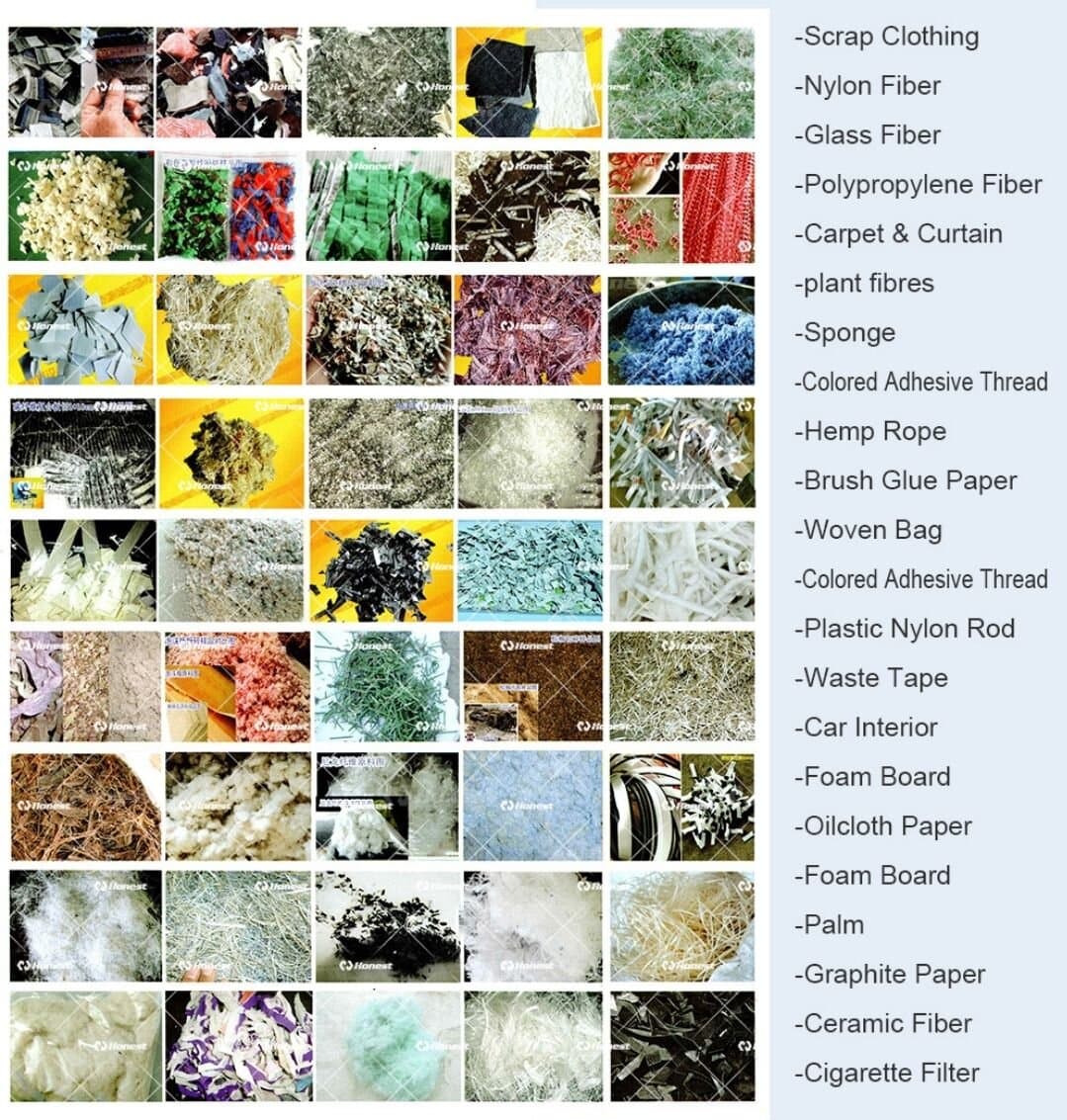 The Soft Material Waste Shredder is suitable for a wide range of soft recyclable materials