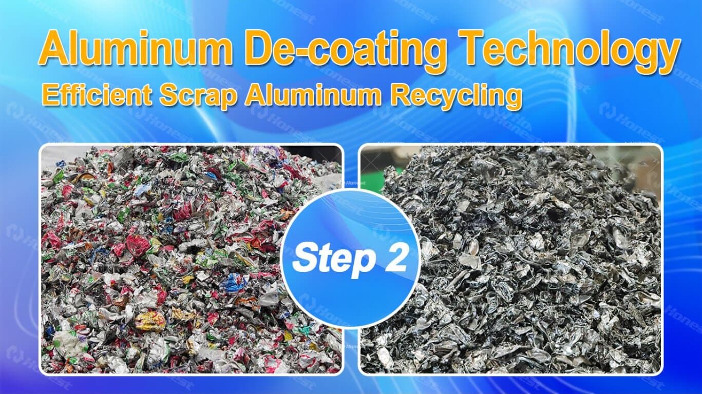 UBC Aluminum Cans Systematic De-coating Process