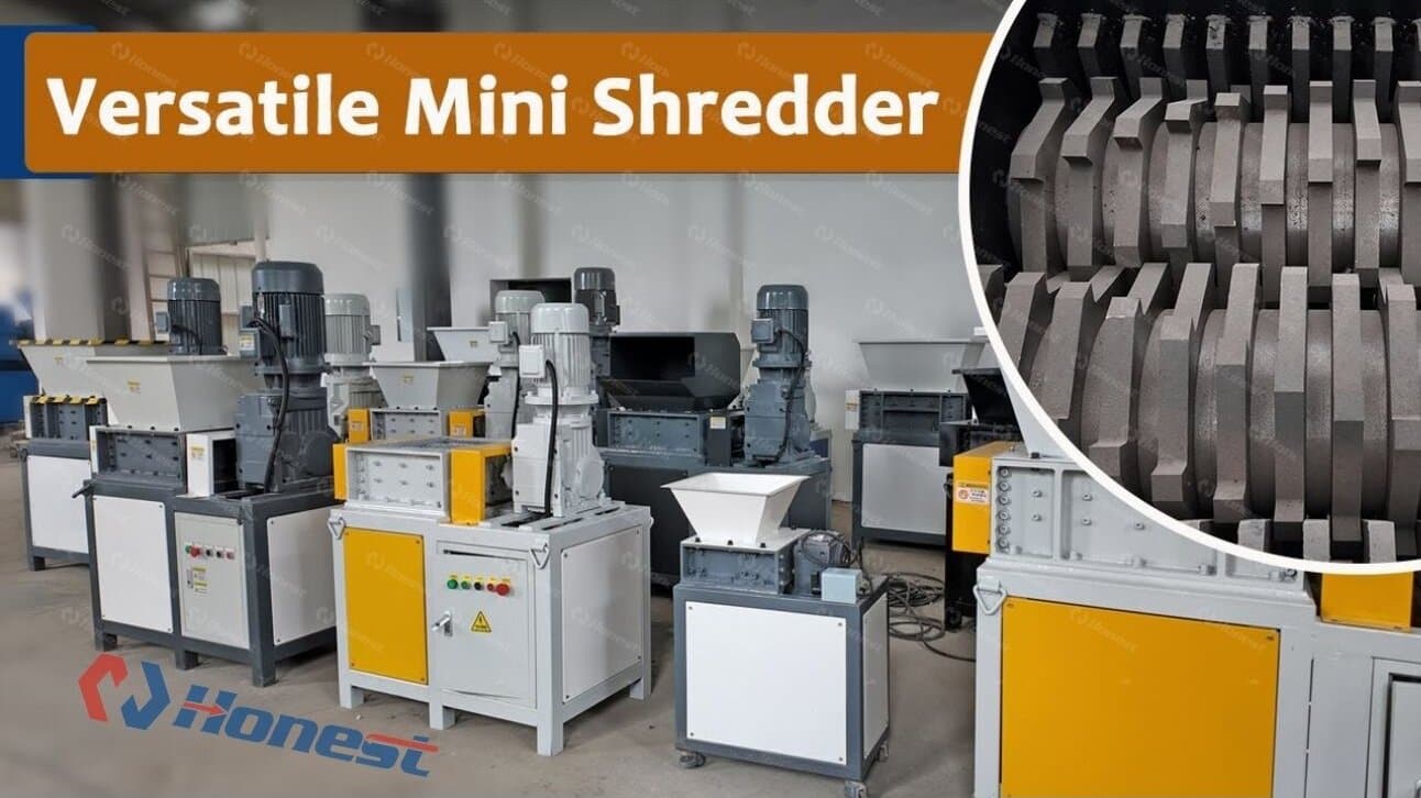 Versatile Industrial Mini Shredder Machine Real Display