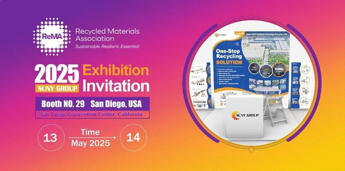 Showcasing recycling machinery at ReMA US booth 29