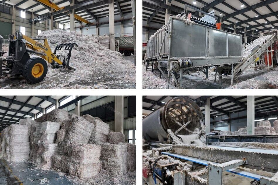 Tetra Pak Packing Recycling Machine in Turkey Workshop