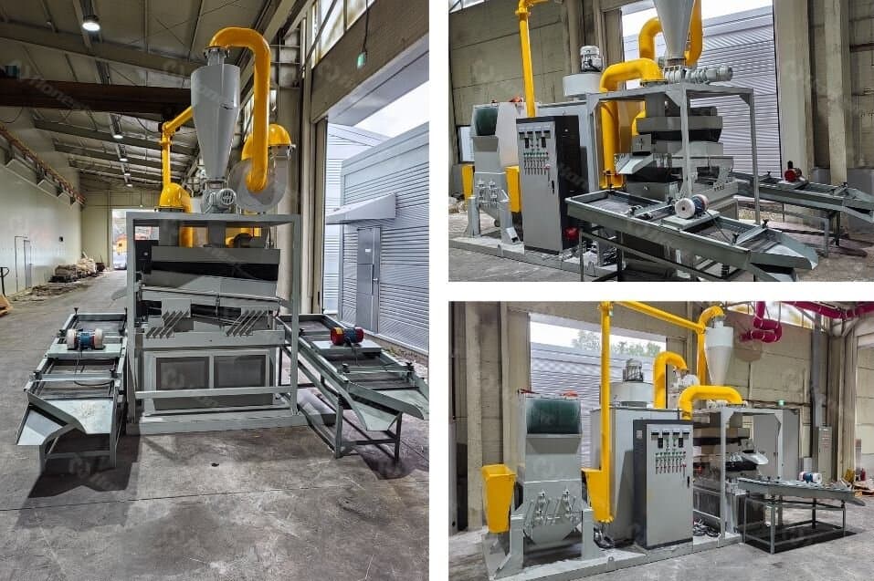 Waste Cable Wire Recycling Equipment in South Korea