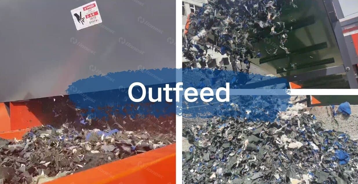 Waste Textile Clothes Cutting Shredder