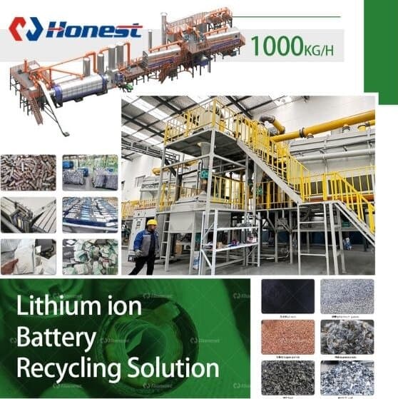 Lithium-ion battery recycling equipment