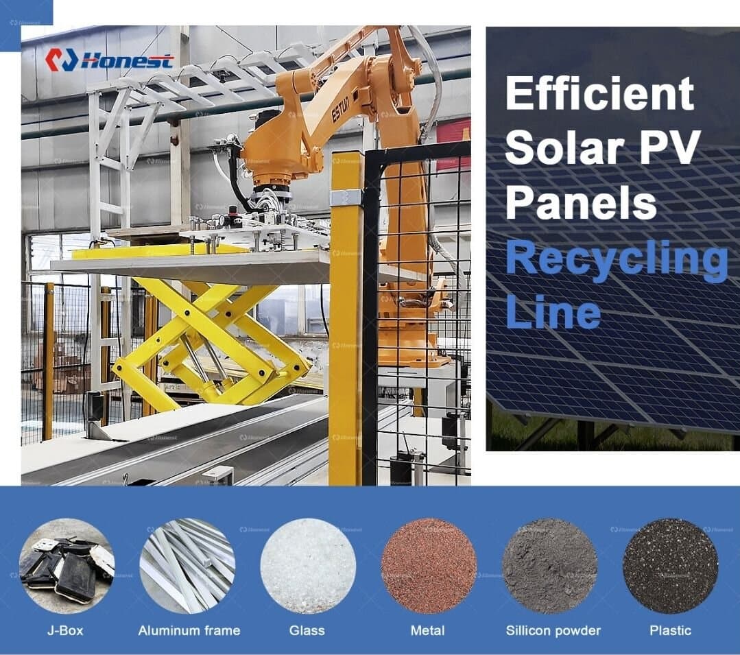 Efficient Solar PV Panels Recycling Line