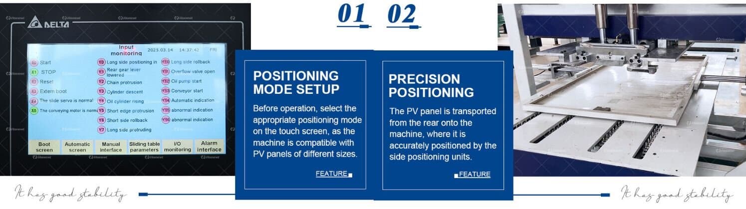 Key components of Semi-Automatic Aluminum Frame Removing Machine