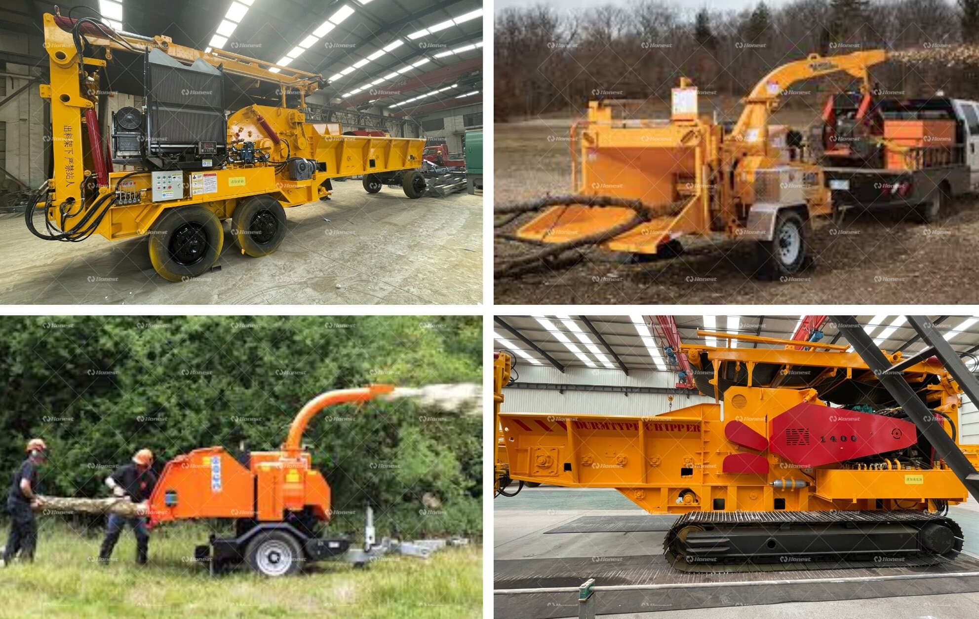 Key components of Wood Chipper/Crusher Machine